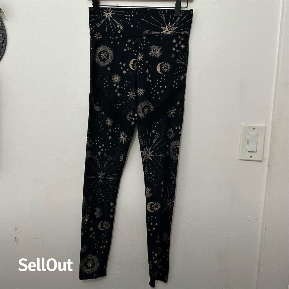 Carbon38 Women's M Black Celestial High-Waisted Leggings